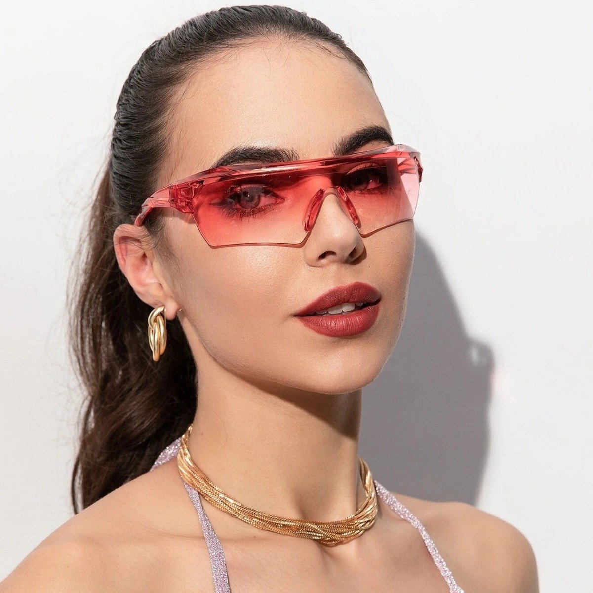 Y2K Riding Sports Windbreak Sunglasses | Integrated Half-Frame Oversized Shield Eyewear for Cross-Border Export O1CN01SfhkeM1kcwS8ya2hr 2216494524705 0 Cib