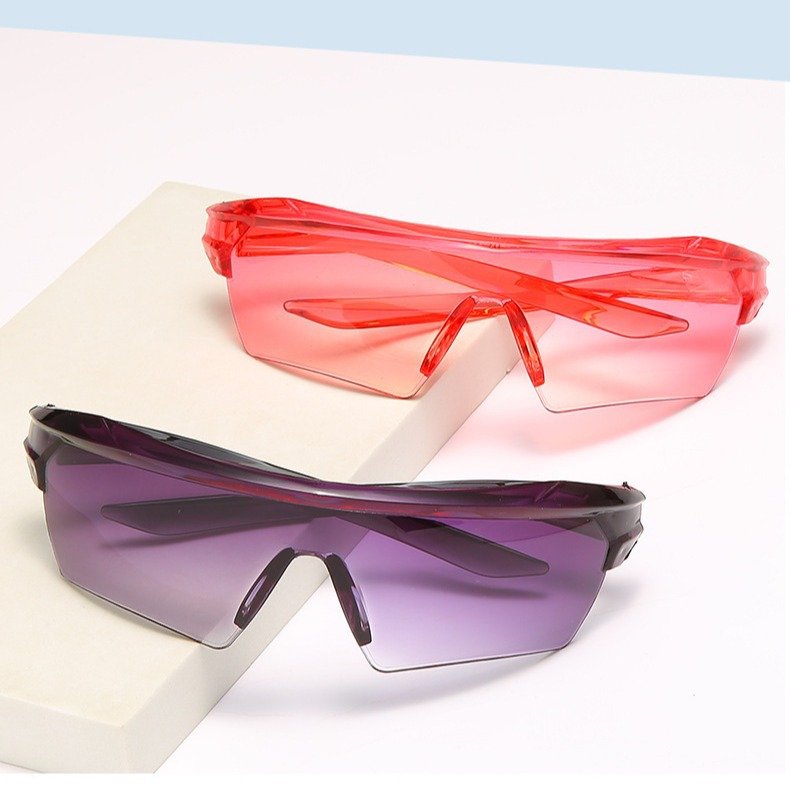 Y2K Riding Sports Windbreak Sunglasses | Integrated Half-Frame Oversized Shield Eyewear for Cross-Border Export O1CN01heoUfv1kcwSA8u61H 2216494524705 0 Cib