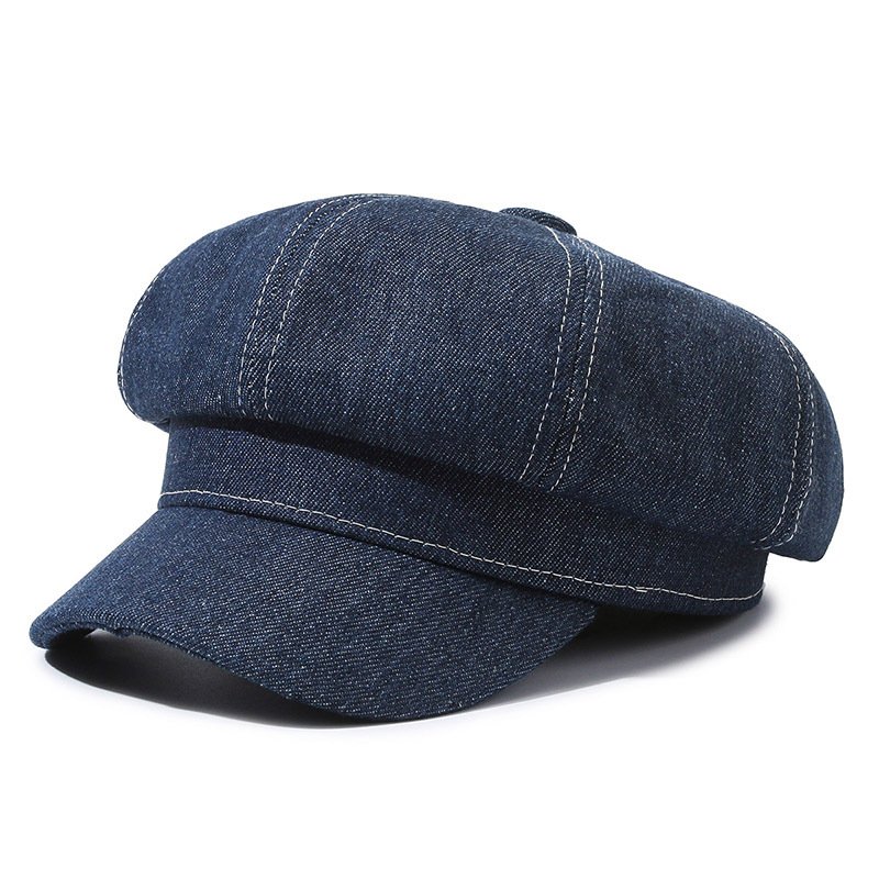 Children's Vintage Denim Octagonal Beret | Autumn & Winter Painter Cap Kids Sun Hat O1CN01yZLGSj1SFtLtUUPVm 3947022218 0 Cib